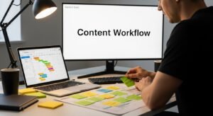 step by step content workflow