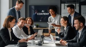 AI content creation teamwork