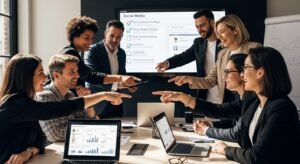 social media strategy, teamwork, digital planning