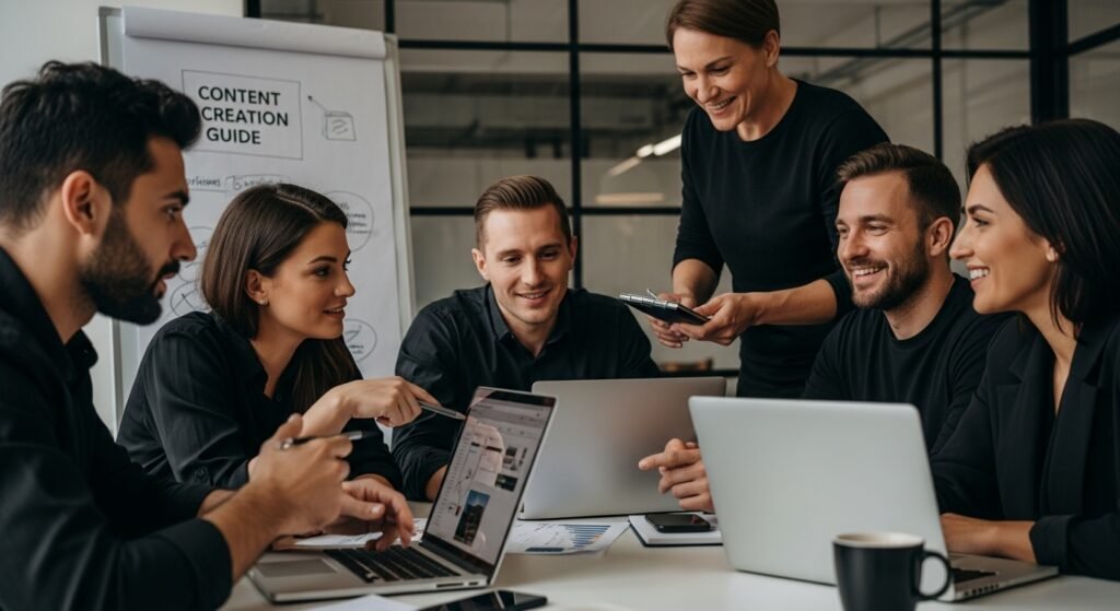 content creation workspace